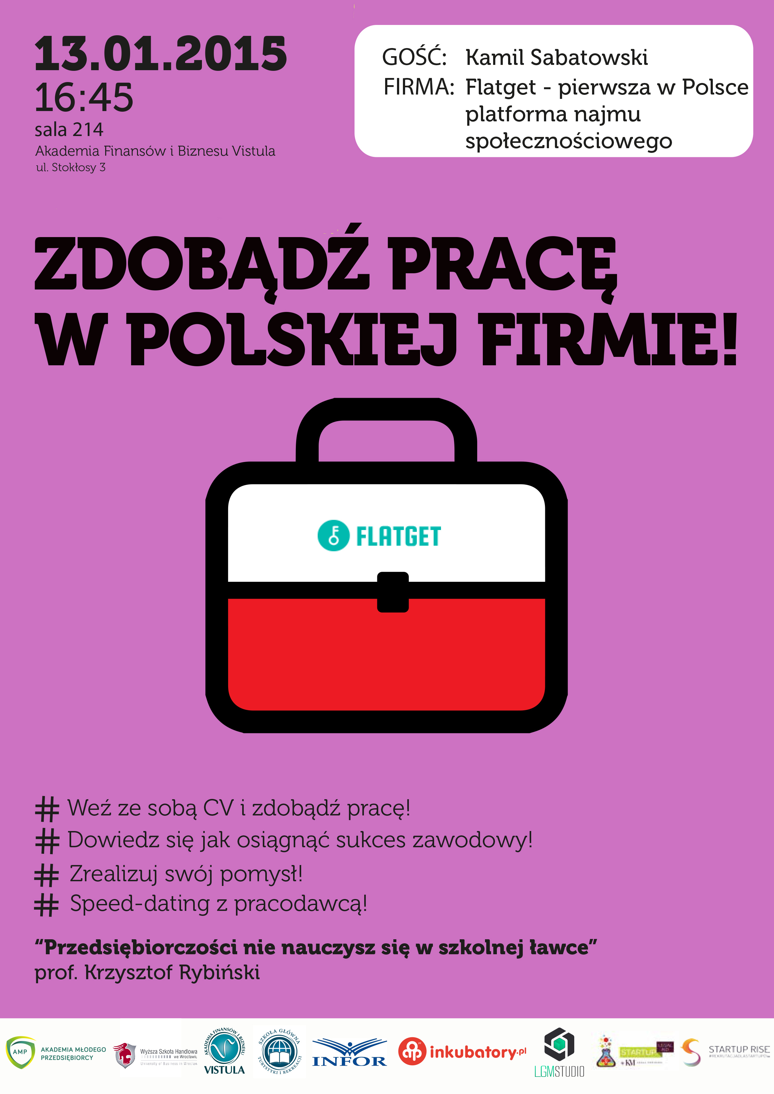 Networking z firmą Flatget – Vistula Business Club 13 stycznia 2015 r.